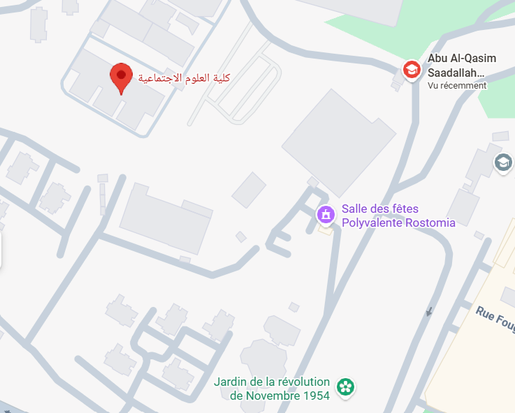 Localisation de la Faculté